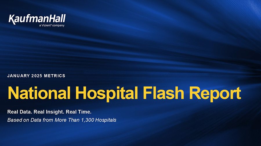 National Hospital Flash Report January 2025 Metrics Cover