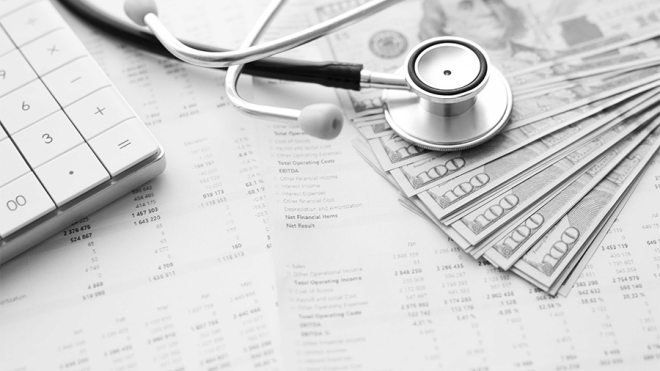 Stethoscope and money