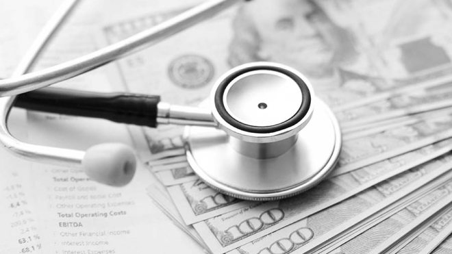 Stethoscope and money