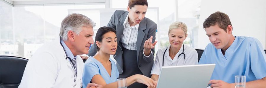 Meeting of doctors and hospital administration